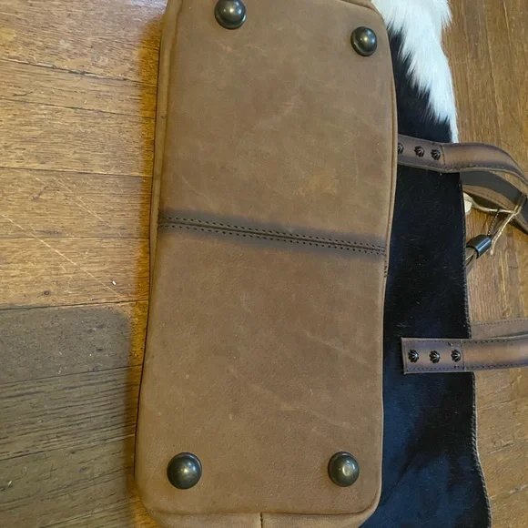 STS Ranchwear Classic Cowhide Tote Ladies Leather Zip Multi-Color - Picture 7 of 13